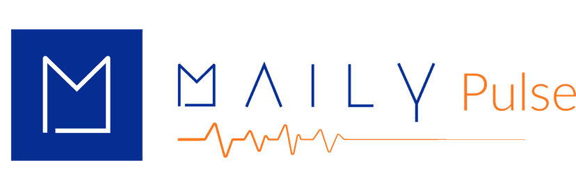 MailyPulse – interaktyvios apklausos platformos logotipas